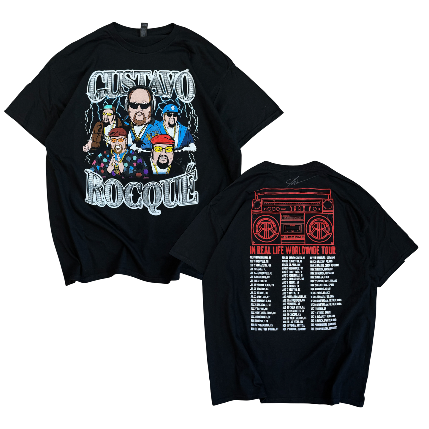 SIGNED GUSTAVO ROCQUE TEE - BLACK