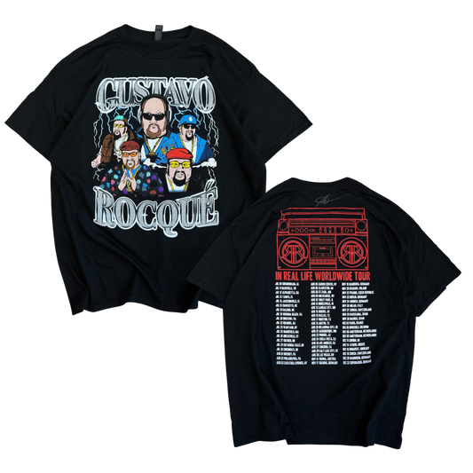 SIGNED GUSTAVO ROCQUE TEE - BLACK